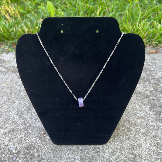 Simple Crystal Donut Necklace